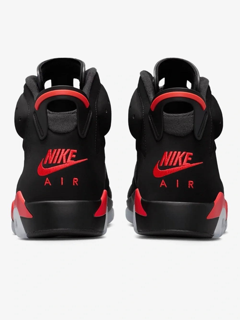 Air Jordan 6 Retro Black Red Basketball Sneakers